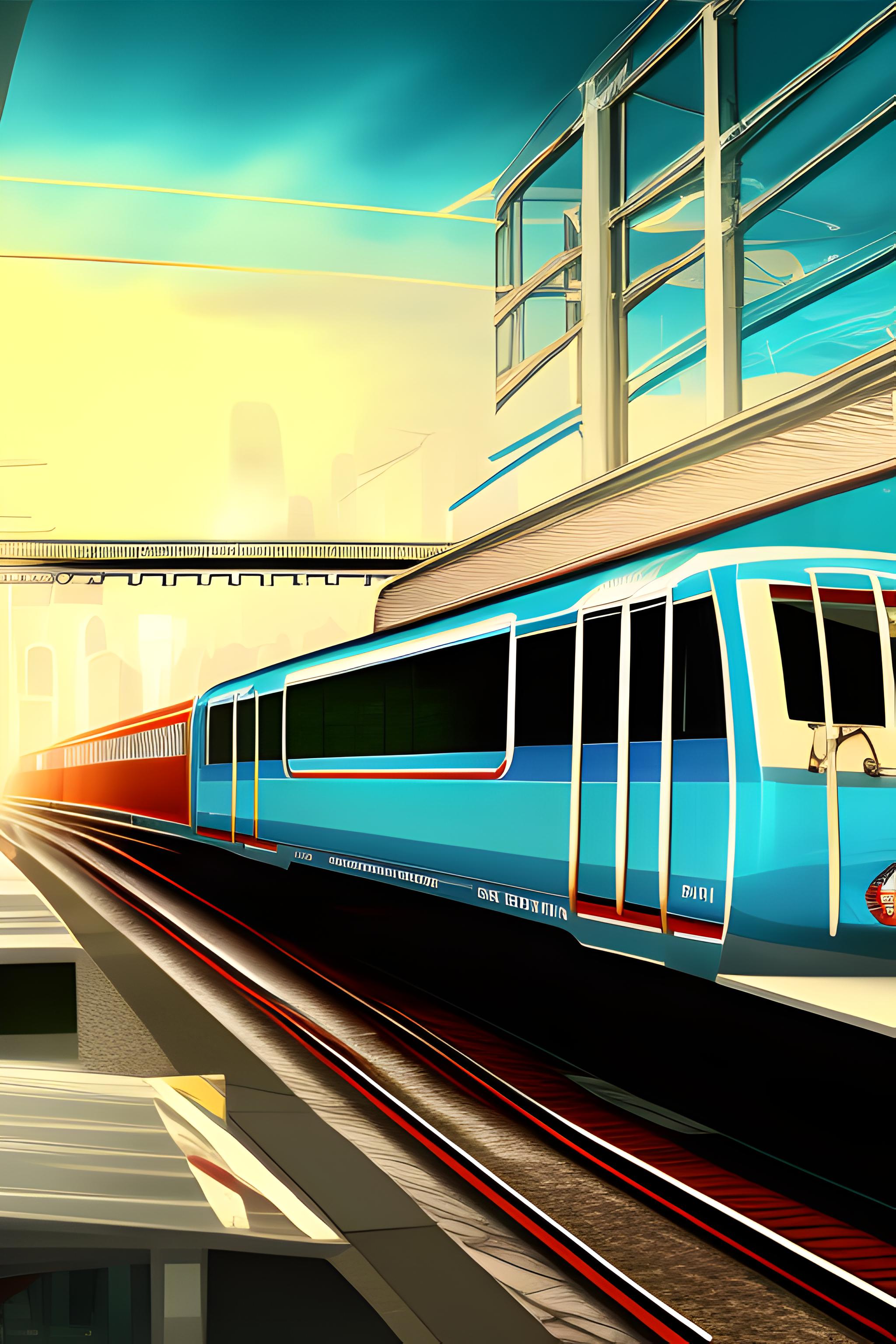 A skyline train in Honolulu